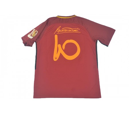 Roma 17/18 Totti Signature Home Red Soccer Jersey